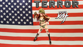 THE GREAT KAT SALUTES HER TROOPS on "TERROR" MUSIC VIDEO!