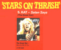 KAT "STARS ON THRASH" LP PHOTOS! "STARS ON THRASH" LP STARRING THE GREAT KAT'S "SATAN SAYS"!