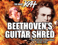 THE GREAT KAT TV COMMERCIAL for "BEETHOVEN'S GUITAR SHRED" DVD - "TOP 10 FASTEST SHREDDERS"! Featuring The Great Kat's "THE FLIGHT OF THE BUMBLE-BEE"! ENERGIZE NOW!! https://youtu.be/A39ikZndYJY  