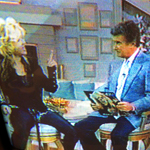 REGIS PHILBIN Interviews THE GREAT KAT on "THE MORNING SHOW" on ABC TV in NY on May 3, 1988! Regis holding The Great Kat's "Worship Me Or Die!" Album during The Great Kat Interview! 