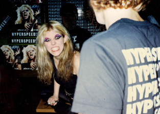 The Great Kat Signing Autographs on the "WORSHIP ME OR DIE!" TOUR!! "GET READY FOR HYPERSPEED!"