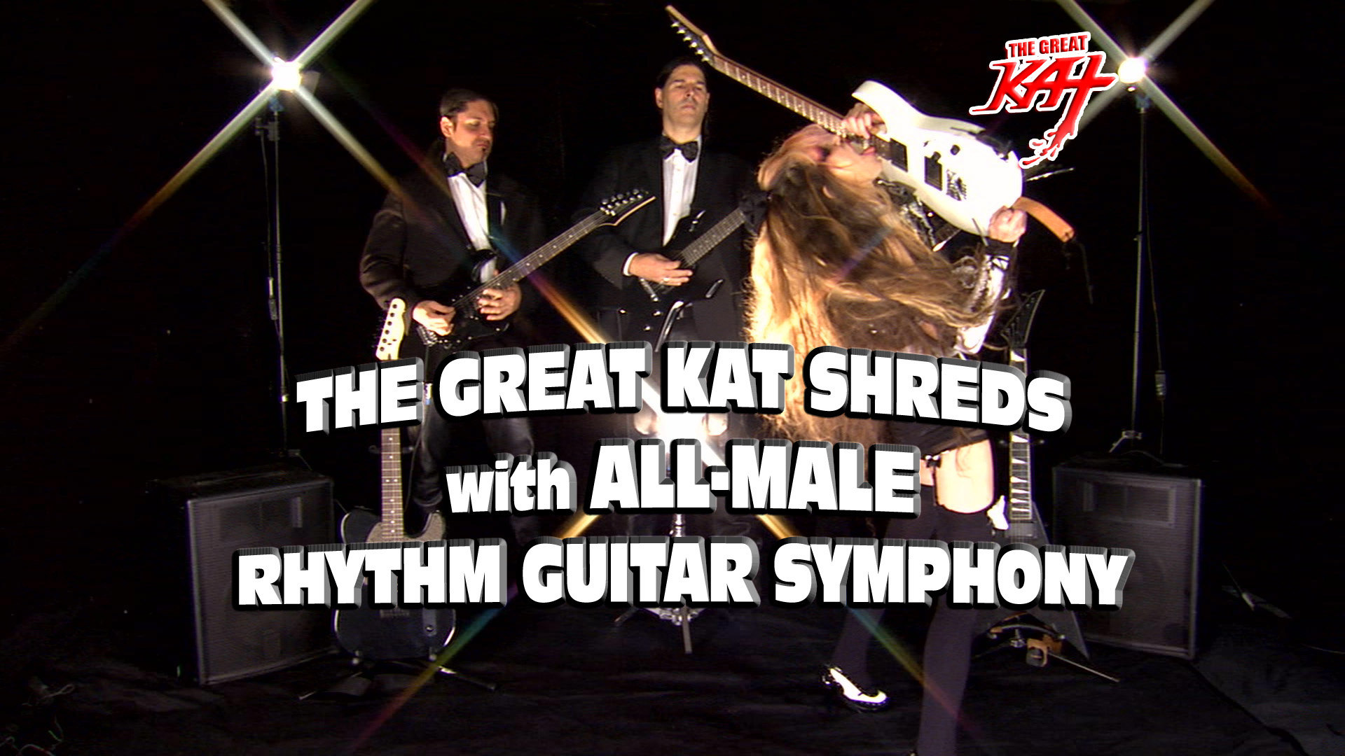 MUSIC VIDEO PHOTOS of THE GREAT KAT'S ROSSINI'S "WILLIAM TELL OVERTURE"!