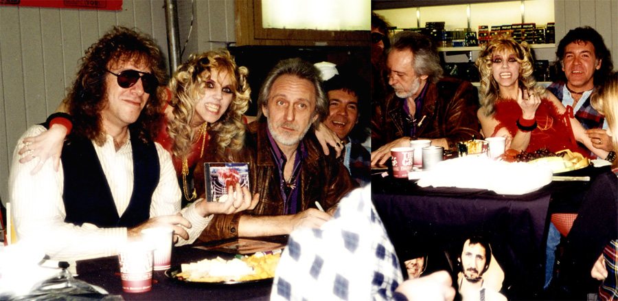 JOHN ENTWISTLE, Bassist & guys from "THE WHO" BAND  WORSHIP THE GREAT KAT GUITAR GODDESS at "DIGITAL BEETHOVEN ON CYBERSPEED" IN-STORE CD/CD-ROM SIGNING at J&R STORE in NYC!