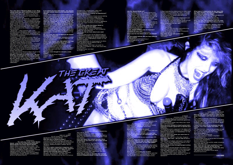 The Great Kat Interview in Blacklight Magazine