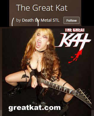 NEW Death By Metal STL INTERVIEW WITH THE GREAT KAT: https://www.mixcloud.com/DeathByMetalSTL/the-great-kat/ BRUTAL, BRILLIANT & BLISTERING! The Great Kat is GOD!! WAKE UP!!