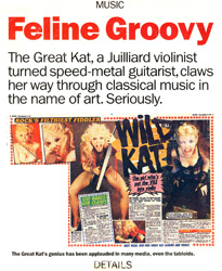 DETAIL MAGAZINE'S INTERVIEW WITH THE GREAT KAT "FELINE GROOVY"
