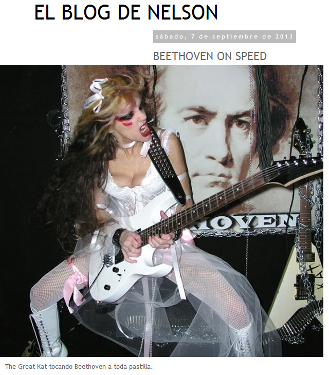 BEETHOVEN ON SPEED "The Great Kat tocando Beethoven a toda pastilla."