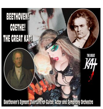 Seattle PI Onlines "Exclusive Interview: Celebrating Beethovens 250th Birthday with The Great Kat" By Leo Sopicki, Blogcritics.org! READ On SEATTLE PI, NEWSBREAK and BLOGCRITICS! "Beethoven in Leather and Spikes. Beethoven meets heavy metal rock under the guidance of guitarist and violinist, The Great Kat."