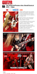 NEW! GUITAR WORLD MAGAZINE Features The Great Kat! "THE GREAT KAT PREVIEWS NEW SHRED/CLASSICAL DVD  VIDEO"! "Longtime shredder (on both violin and guitar) the Great Kat has released a brief preview of her upcoming shred/classical DVDand you can check it out below. The DVD is expected to be released in 2016. The DVD will feature the Great Kat's shred take on Vivaldis The Four Seasons, Rossinis William Tell Overture and more.  In the preview clip below, Kat plays Vivaldis The Four Seasons." We've also thrown in a bit of Paganini's Caprice #24. Enjoy!" - Damian Fanelli, Guitar World Magazine