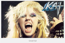 M@N! MAGAZINE FEATURES THE GREAT KAT IN "WOMEN IN METAL MUSIC"! "Great Kat. Incredible talent, one of the best female guitar player. This blonde has managed something that no one before her could do: combine speed metal with classical music. This creates 'Beethoven on speed.' Charming and adorable, and controversial and scandalous. She is known for her eccentricity and personality." - Stefan Davidovic, M@N! Magazine