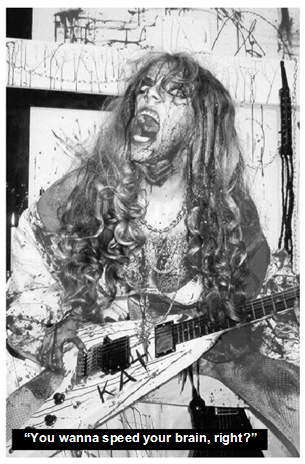 SLAUGHTERAMA HEAVY METAL ZINE'S INTERVIEW WITH THE GREAT KAT "WORSHIP HER OR DIE! THE GREAT KAT" - "The Great Kat, an American shredder. A sonic assault from the guitar goddess." "Oh, Jesus, Lord almighty! This woman scared the living hell out of me." - Max Thrasher and Brandon Williams, Slaughterama Heavy Metal Zine