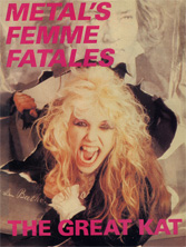 THE GREAT KAT/BEETHOVEN POSTER IN KERRANG MAGAZINE'S "METAL'S FEMME FATALES - THE GREAT KAT"!