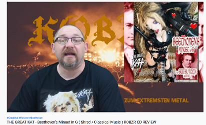 KOBZR RAVE REVIEWS of THE GREAT KAT'S BEETHOVEN'S 250th BIRTHDAY SINGLES!