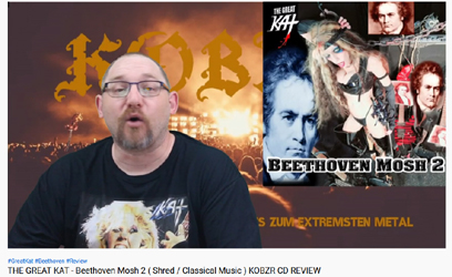 KOBZR RAVE REVIEWS of THE GREAT KAT'S BEETHOVEN'S 250th BIRTHDAY SINGLES!