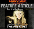  MARYLAND MUSIC MAGAZINE FEATURES THE GREAT KAT! "FEATURE ARTICLE: AN INTERVIEW WITH THE GREAT KAT"! "The Great Kat. Juilliard-trained violinist guitar-shredding powerhouse" - Shelia Regan