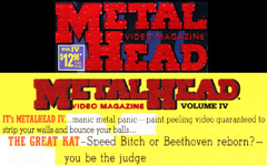 METALHEAD VIDEO MAGAZINE (VOLUME IV) STARRING THE GREAT KAT REINCARNATION OF BEETHOVEN! THE GREAT KAT-Speed Bitch or Beethoven reborn? - you be the judge