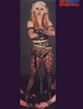 METAL RENDEZVOUS MAGAZINE FEATURES THE GREAT KAT! Just another piece of meat? you bet that's exactly what you'll become if you stand in the way of KAT, self proclaimed fastest female guitarist on this planet! See for yourself on her debut album, out now and available at any record store with guts! So, please worship her or die!