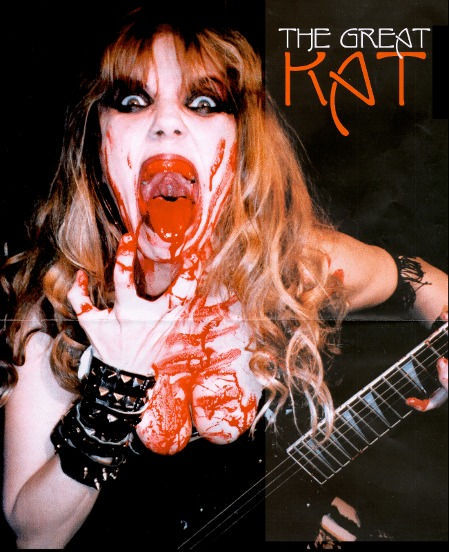 The Great Kat Poster in Metal Music Magazine