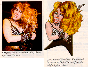 The Great Kat Caricature in Photo Trade News Magazine