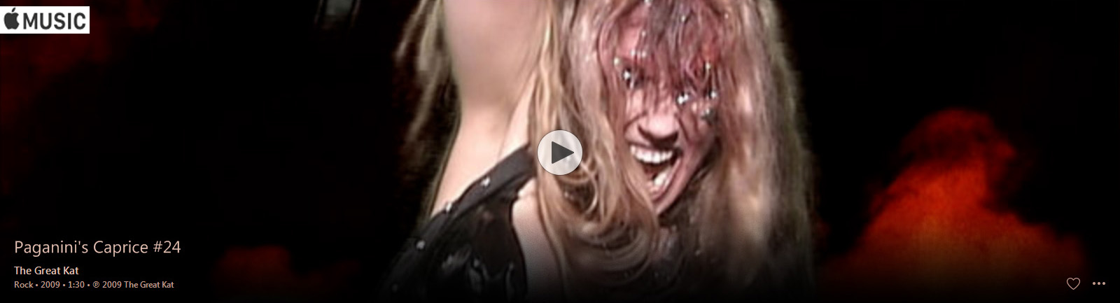 APPLE MUSIC is NOW STREAMING The Great Kat's PAGANINI'S "CAPRICE #24" MUSIC VIDEO!
