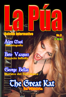 LA PUA MAGAZINE COVER STORY FEATURE on THE GREAT KAT!! By Francisco Marin, La Pua Magazine (Mexico)