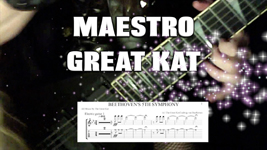 NEW "MAESTRO GREAT KAT SHREDS BEETHOVENS 5th  GUITAR TAB MUSIC VIDEO DVD PREMIERES on AMAZON!