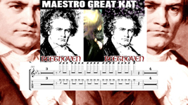 NEW "MAESTRO GREAT KAT SHREDS BEETHOVENS 5th  GUITAR TAB MUSIC VIDEO DVD PREMIERES on AMAZON!