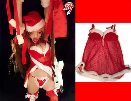 KAT COLLECTIBLE! ONLY 1 AVAILABLE: SANTA BABYDOLL LINGERIE WORN & SHREDDED on by THE GREAT KAT, TODAY, DEC 13, 2016 at SANTA BEETHOVEN Photo Shoot & "HOT SHRED SANTA" 8x10 HOT KAT PHOTO! ALL PERSONALIZED AUTOGRAPHED by THE GREAT KAT! ONLY $59